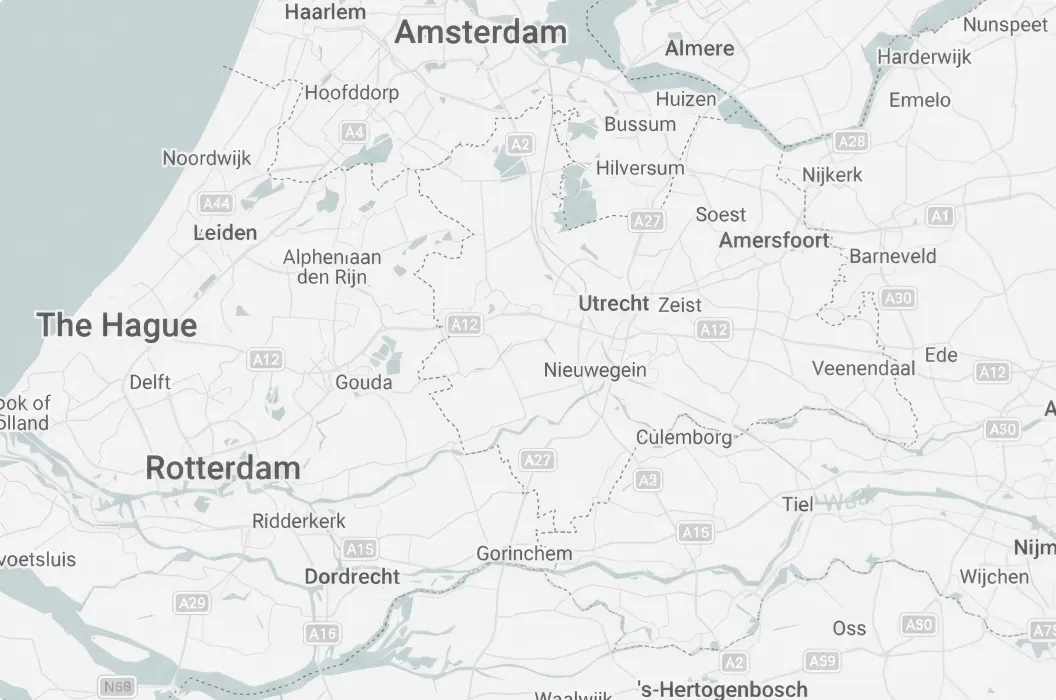 Kaart Oude Hollandse Waterlinie